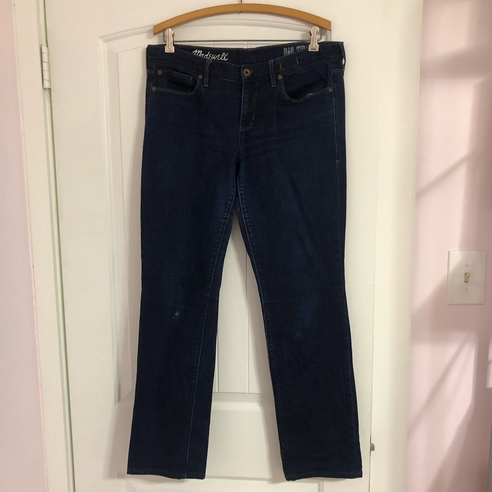 Madewell High Rise Rail Straight Jean